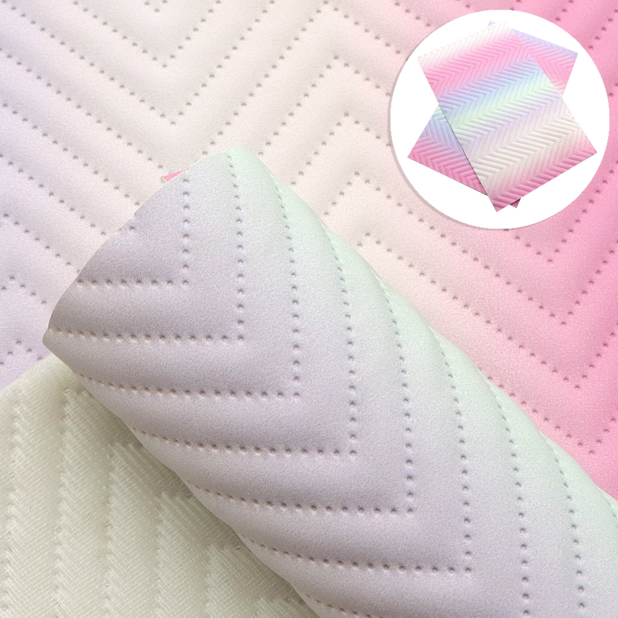 Tie Dye Faux Leather Sheets Bump Textured Foil Synthetic Leather Fabric 20x33cm for DIY Earrings Hair Bows Pouches Crafts: 3pink and purple