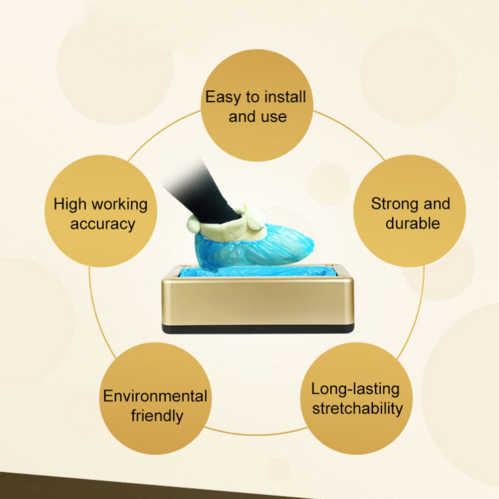 Automatic Shoe Cover Dispenser Overshoe Machine Home Office Disposable Foot Set Machine
