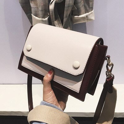 Stil Frauen's Multi-Schicht Klappe Gestaltung Hochschule Stil Briefträger Platz Schlinge Tasche Single-Schulter Crossbody Tasche: Burgund