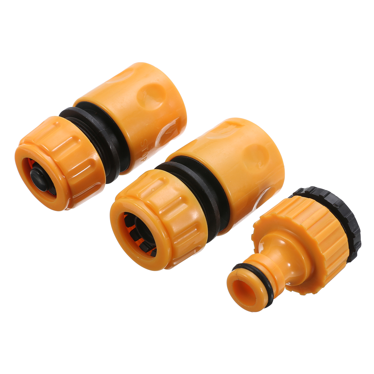 3Pcs Snelle Koppeling Adapter Drip Tape Irrigatie Slang Connector Met 1/2 "3/4" prikkeldraad Tuin Water Connector Irrigatie tool Kit