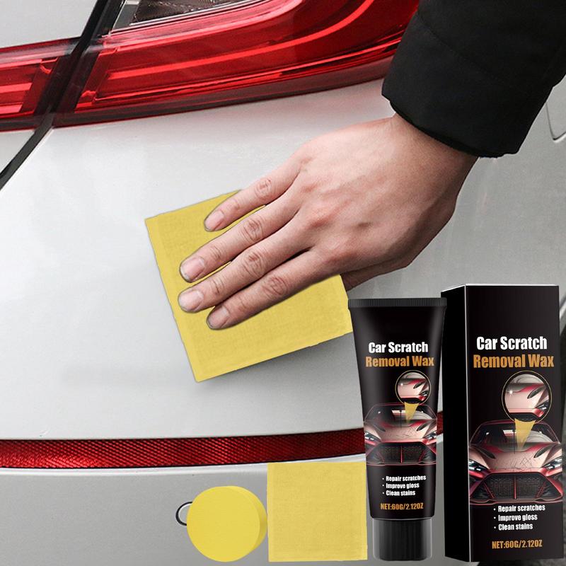 Quick Scratch Eraser Kit Car Scratch Remover Repair Paste Rubbing Compound Car Care Kit Towel & Sponge Included