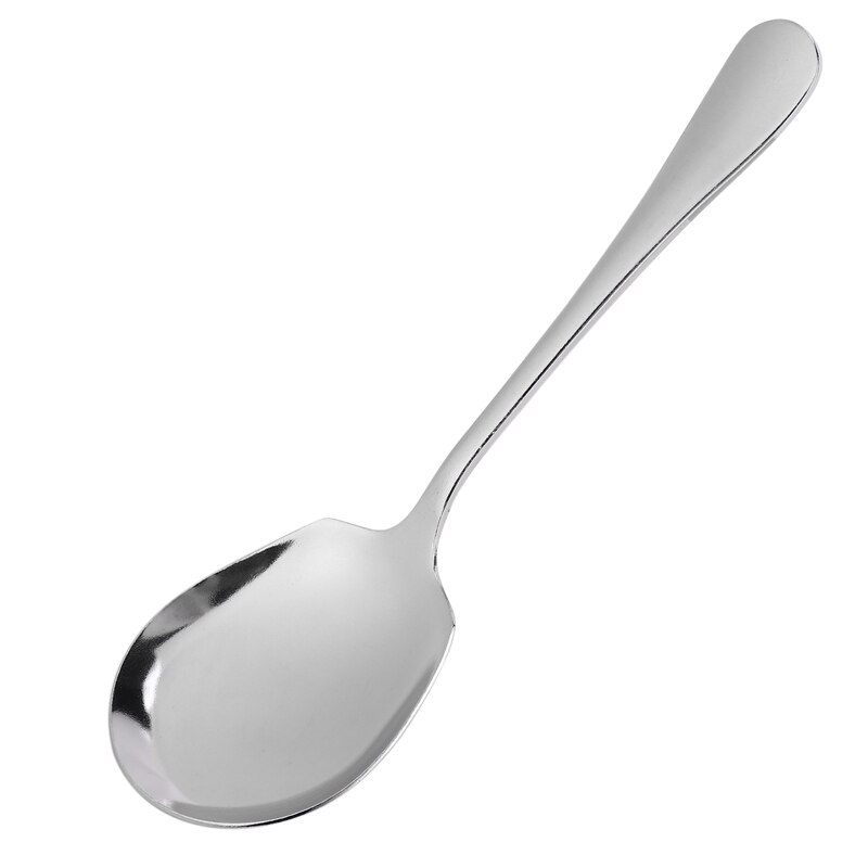 Dinner Spoon Set, Stainless Steel Buffet Banquet Spoon, Catering, Restaurant Service Tableware,6 Pieces