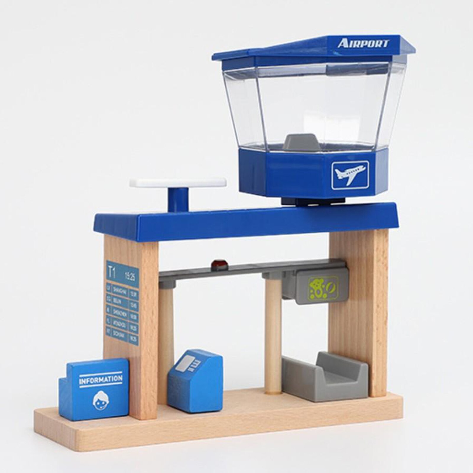 Wooden Train Railway DIY Accessories Educational Toys Fit Most Wood Tracks