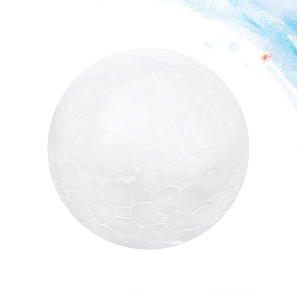 20CM White Children DIY Craft Material Funny Round Christmas Ornament Layout Decorative Props