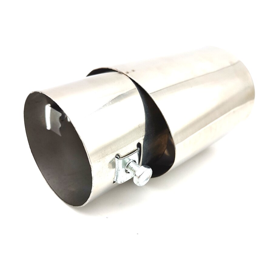 Car Oval Exhaust Pipe Tip Tail Muffler Cover Flower Styling 304 Stainless Steel Fit for inlet Diameter Less Than 48mm