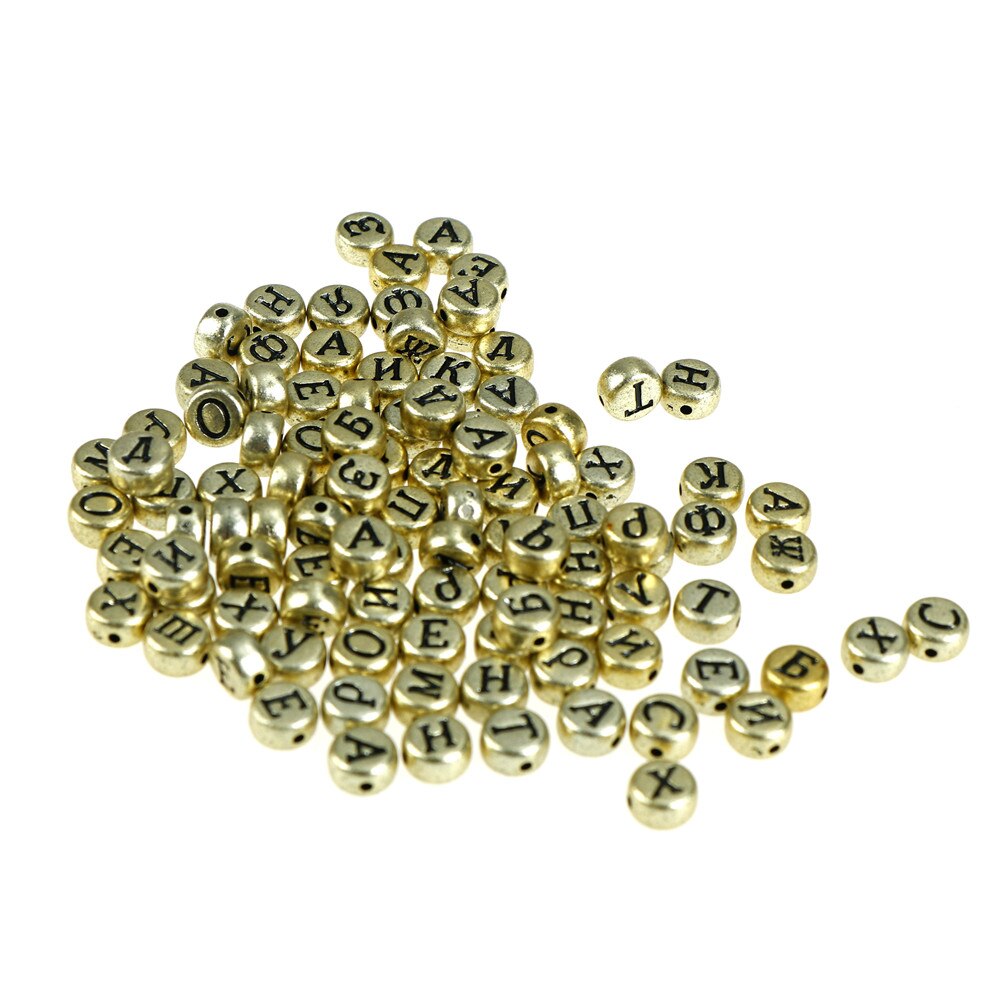 100 stuks/set doe-het-zelf platte ronde letters acryl spacer kralen voor het maken van sieraden alfabet kralen