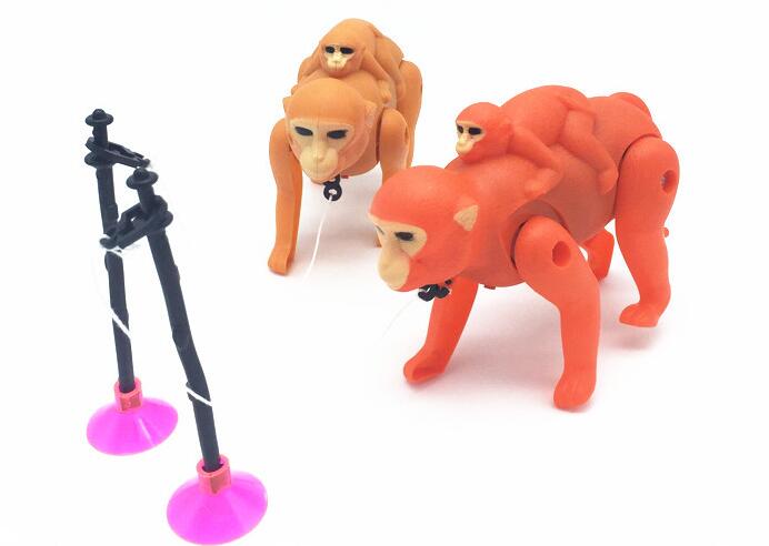 Electric monkey with a pile of 360-degree rotating animal