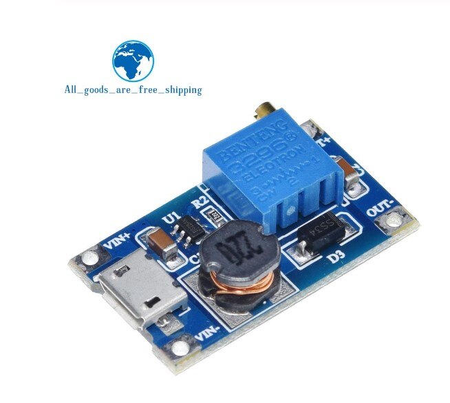 1 st.  mt3608 2a max dc-dc step up power module booster power module
