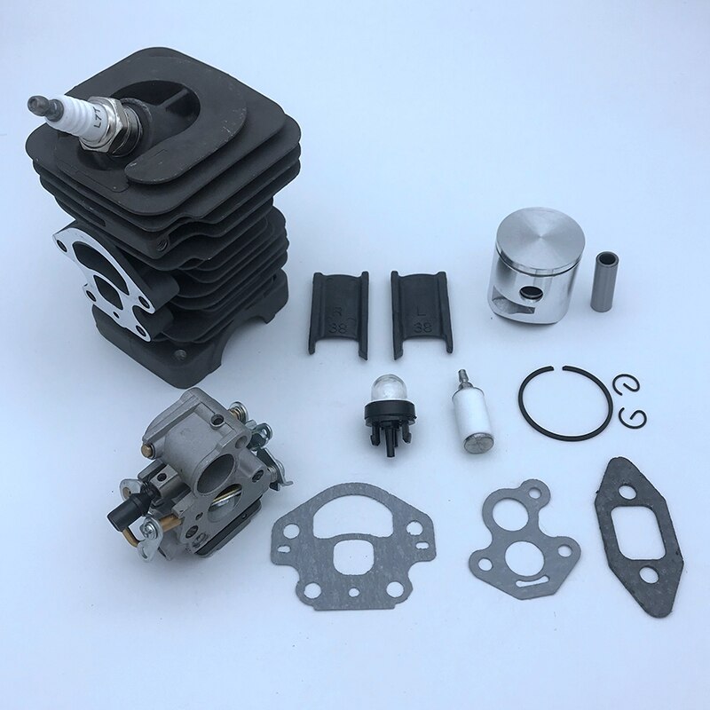 Top 39mm cylinder stempel karburator pakning motor kit til husqvarna 236 240 235 motorsav motor udskiftningsdele 545050417