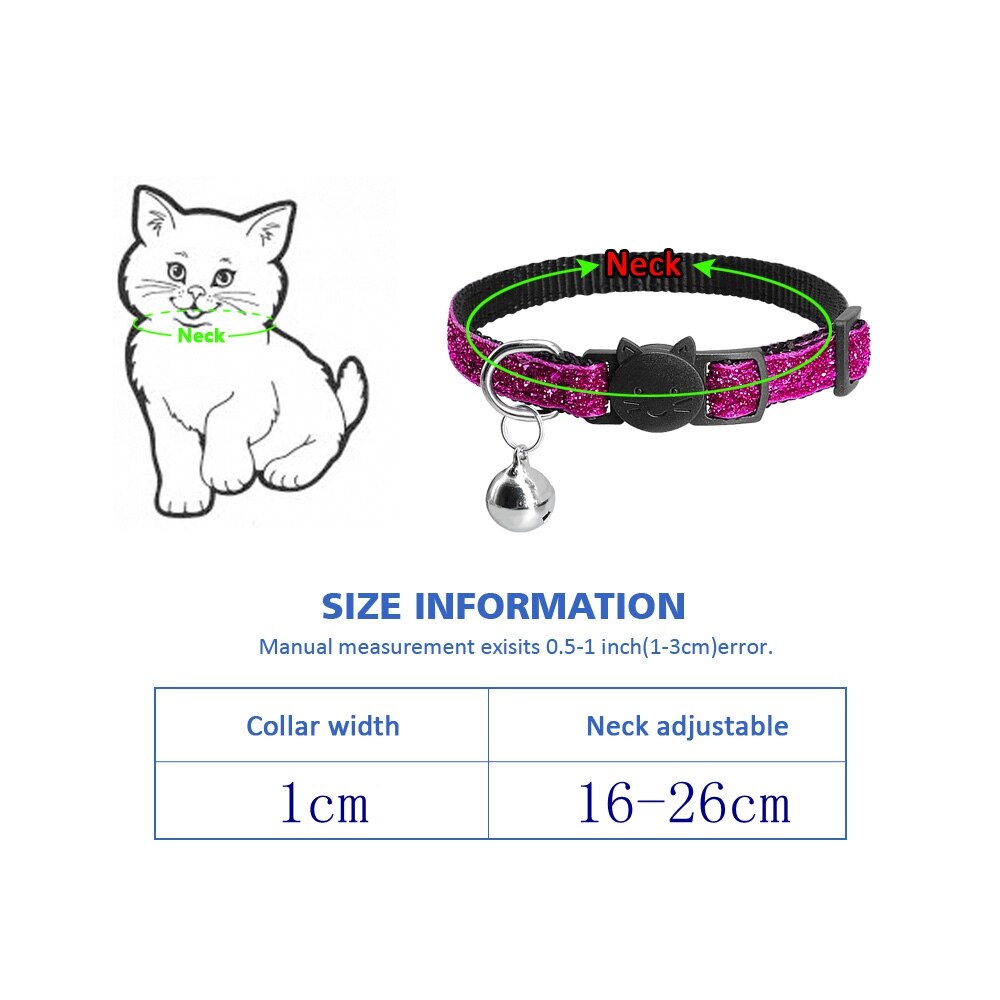 Collar para gatos, productos para collares para perro y mascotas, Collar para Gato, arnés para cascabel para gatos, Correa brillante para gatito