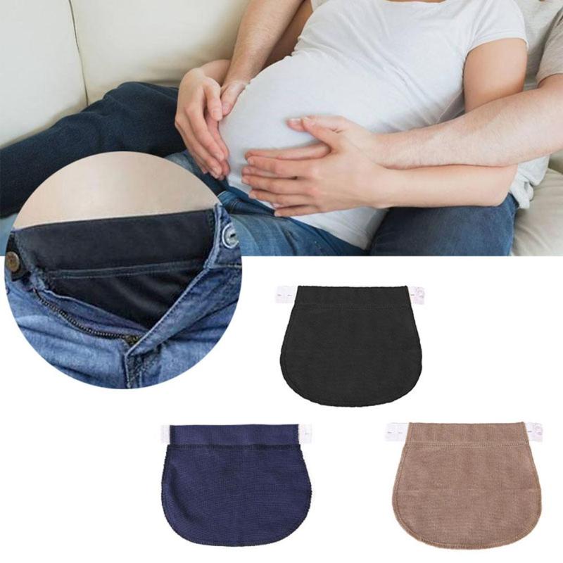 1 stk barsel graviditet linning bælte justerbar klud elastisk talje extender bukser til dropshipper brugt kunst håndværk syning