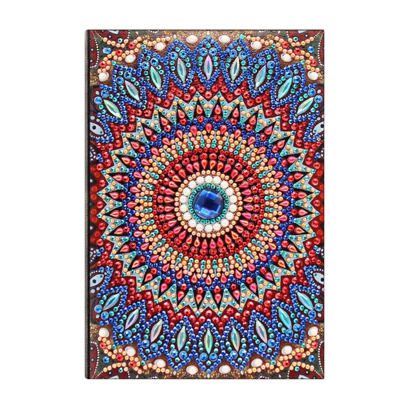 Carnet de notes A5 avec peinture diamant, 50 Pages, carnet de notes avec broderie spéciale, points de croix, pour bricolage: Bleu marine