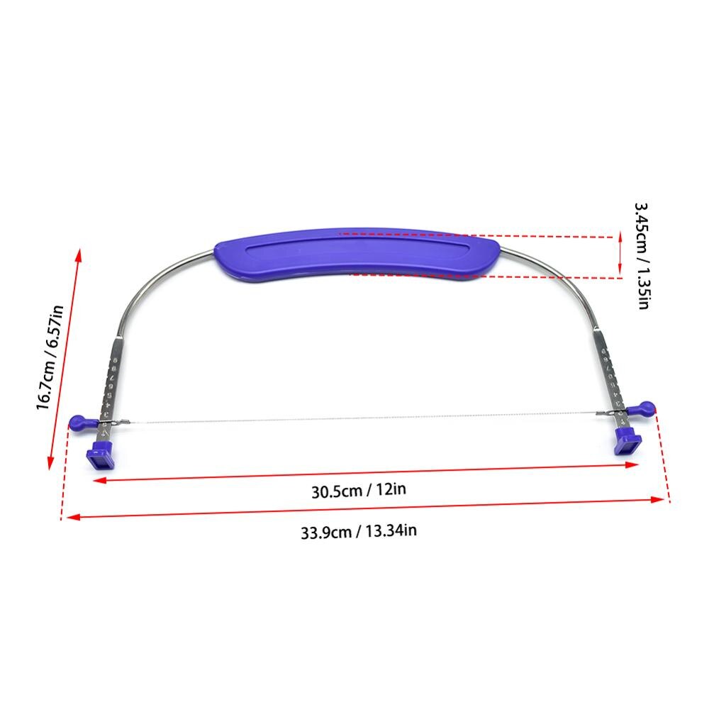 Wysokiej jakości nóż robić ciasta ze stali nierdzewnej regulowana piła robić ciasta w kształcie zęba stalowy przecinak robić drutu narzędzia kuchenne