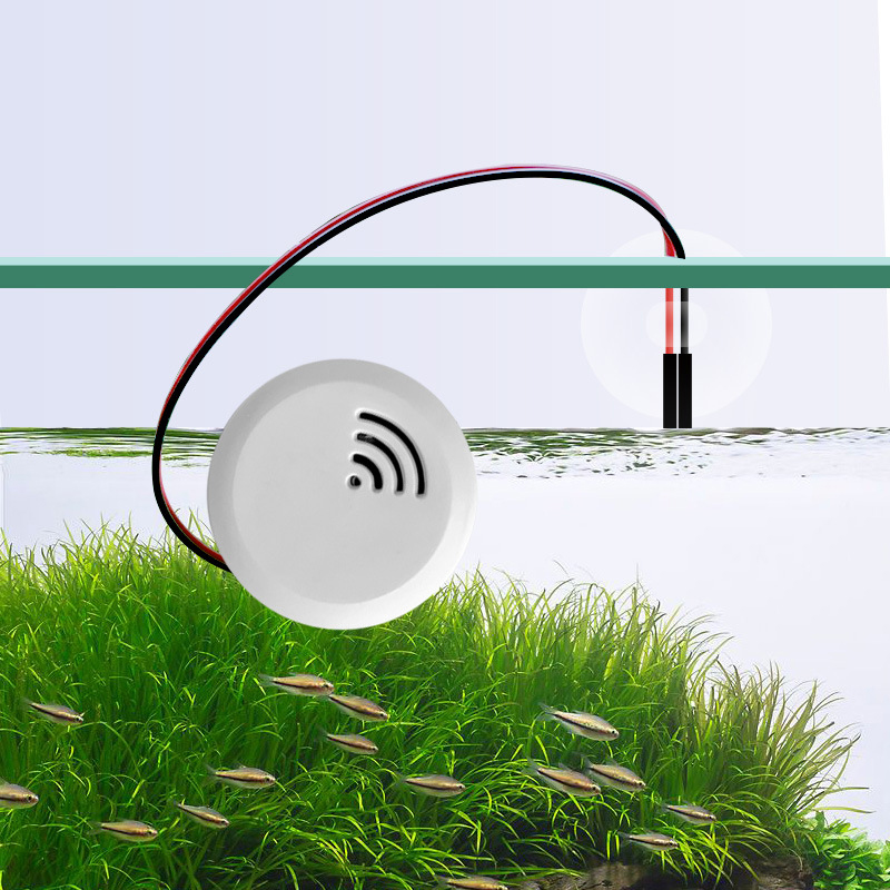 N2HAO Fisch Panzer Wasserstand Alarm Hohe Wasser eben Sensor Wasser Detektoren mit Sonde und Saugnapf für Aquarium Haus Wasser Panzer