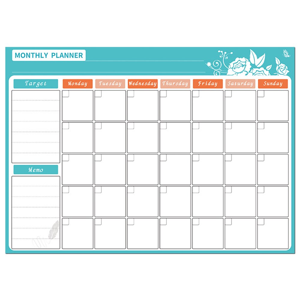 A3 Magnetische Wekelijkse & Maandelijkse Planner Whiteboard Magneet Flexibele Dagelijks Bericht Tekening Koelkast Bulletin White Board: 14