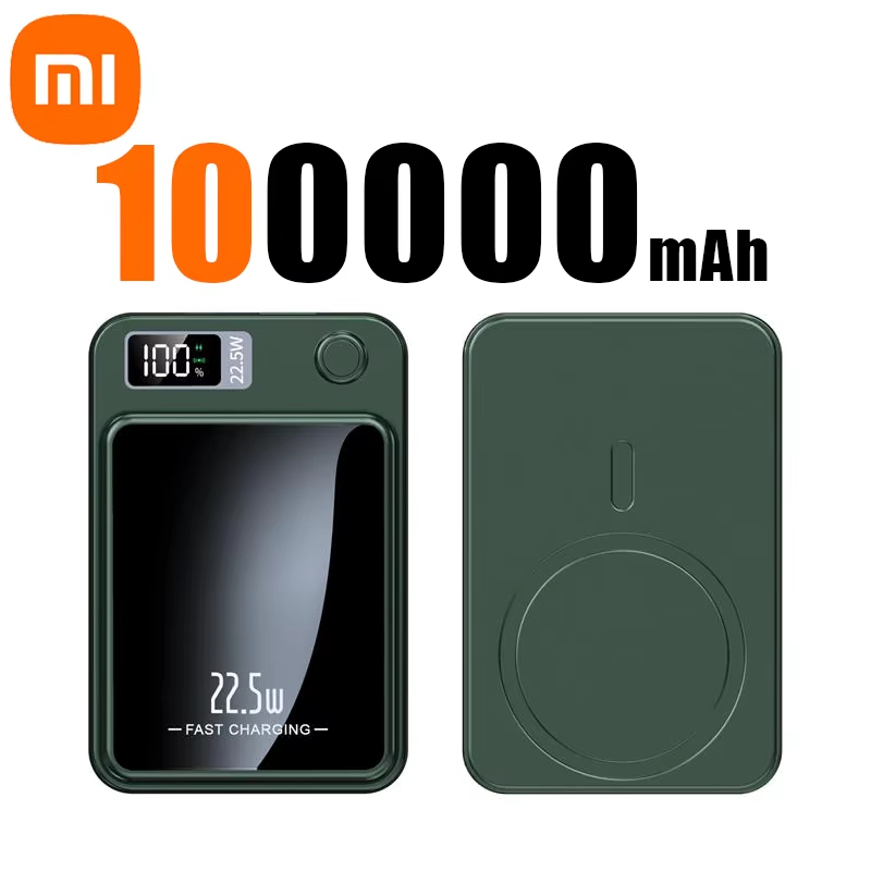 Xiaomi ccc 100000 mAh magnetische Powerbank – 2025 kabelloses Ladegerät mit extrem hoher Kapazität für MagSafe- und Multi-Geräte-Kompatibilität: MULTI