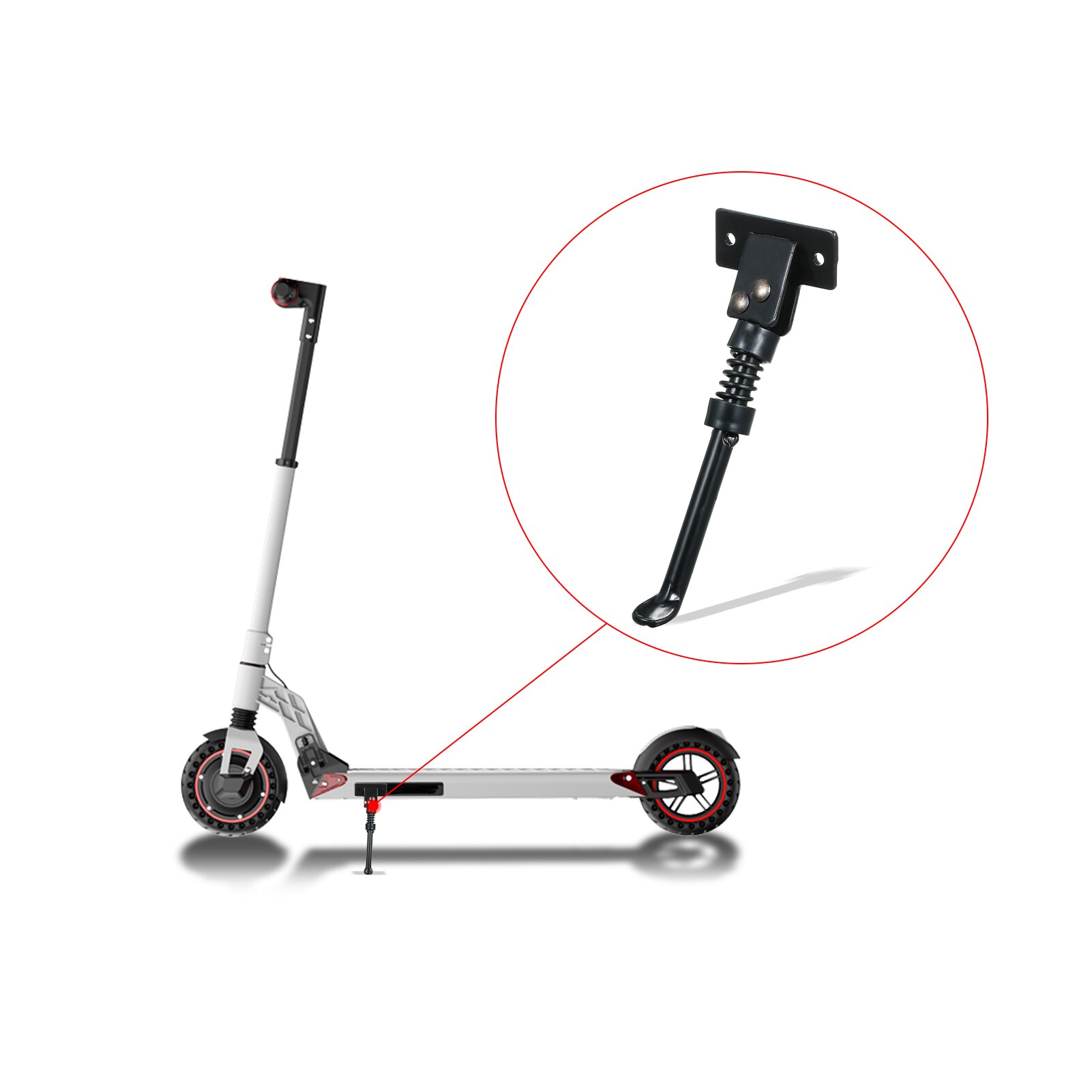 1Pc Elektrische Scooter Kick Stand Massief Ijzer Kickstand Ondersteuning Elektrische Scooter Parking Stand Voeten Ondersteuning Houder Voor Kugoo M4