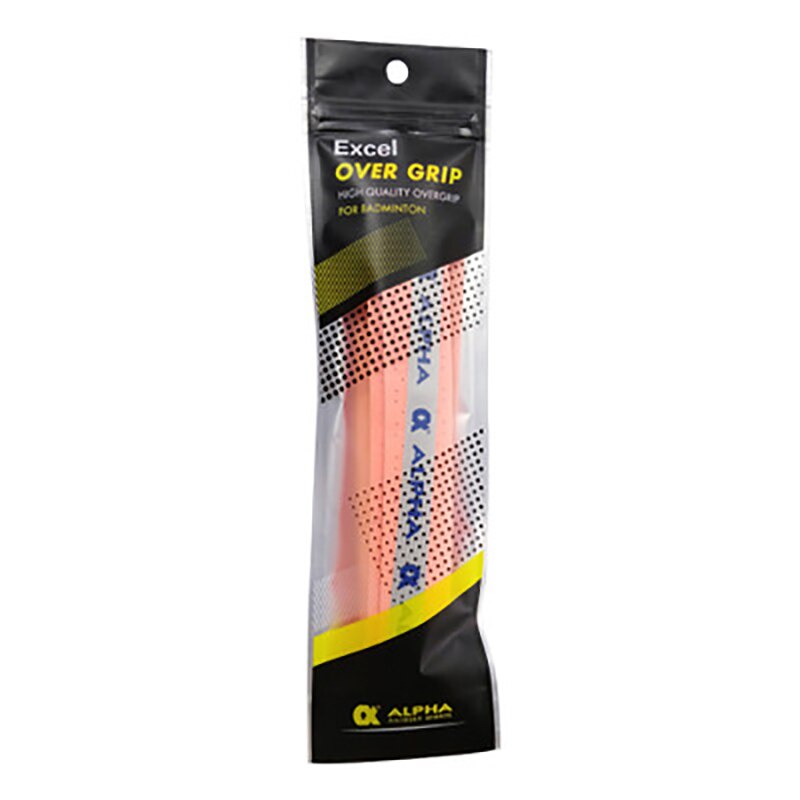Alpha 5 st/lot tennis overgrip 0.7mm eva grips viscousper svettband perforerat andas bekvämt badmintongrepp tg -170: Orange