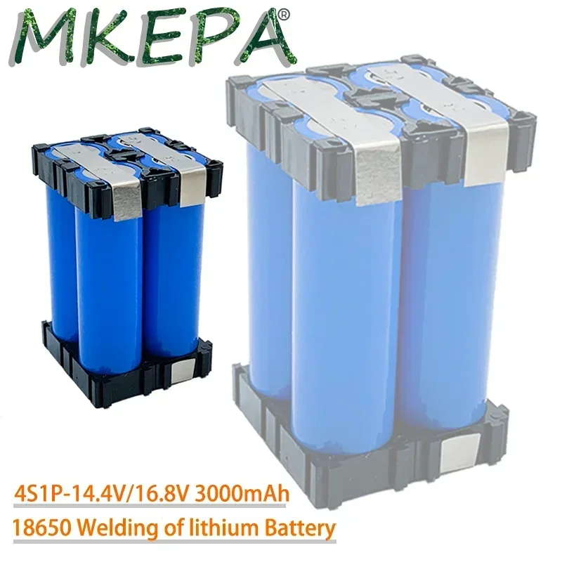 2S1P 3S1P 3S2P 4S1P 4S2P 5S2P 18650 bateria personalizada 18650 bateria de soldagem 3000mAh / 6000mah bateria 12.6V a 25.2v sc: Dourado