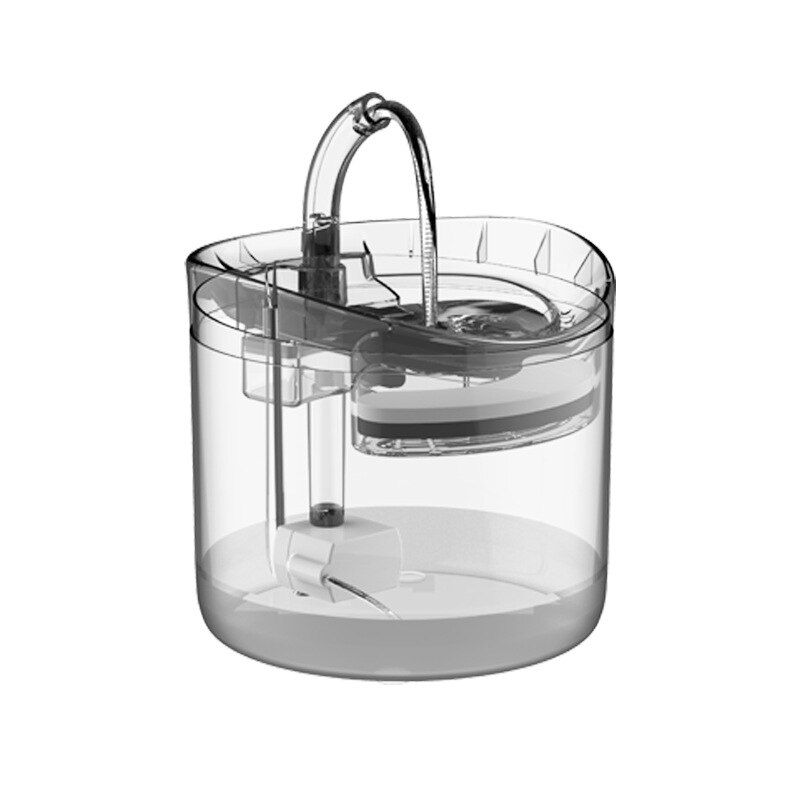 2L fuente de agua automática para gato con grifo dosificador de agua para perro bebedero para mascotas transparente bebedero 2 filtros, Sensor de movimiento: Standard Kit / Jp Adapter