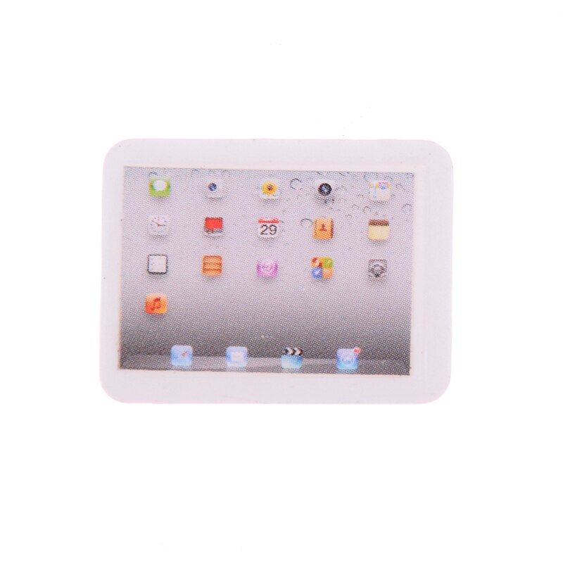 1PCS Sveglio di Simulazione Mini Computer Portatile Del Computer FAI DA TE 1:12 Miniatura casa delle bambole Della Lega di Modo Artigianato Decorazione Dollhouse Fai Da Te Giocattoli