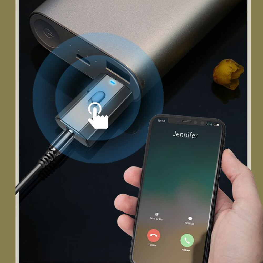 4 in 1 bluetooth rca modtager 5.0 bluetooth sender 3.5mm stik usb musik stereo trådløse adaptere dongle til bil tv pc speak