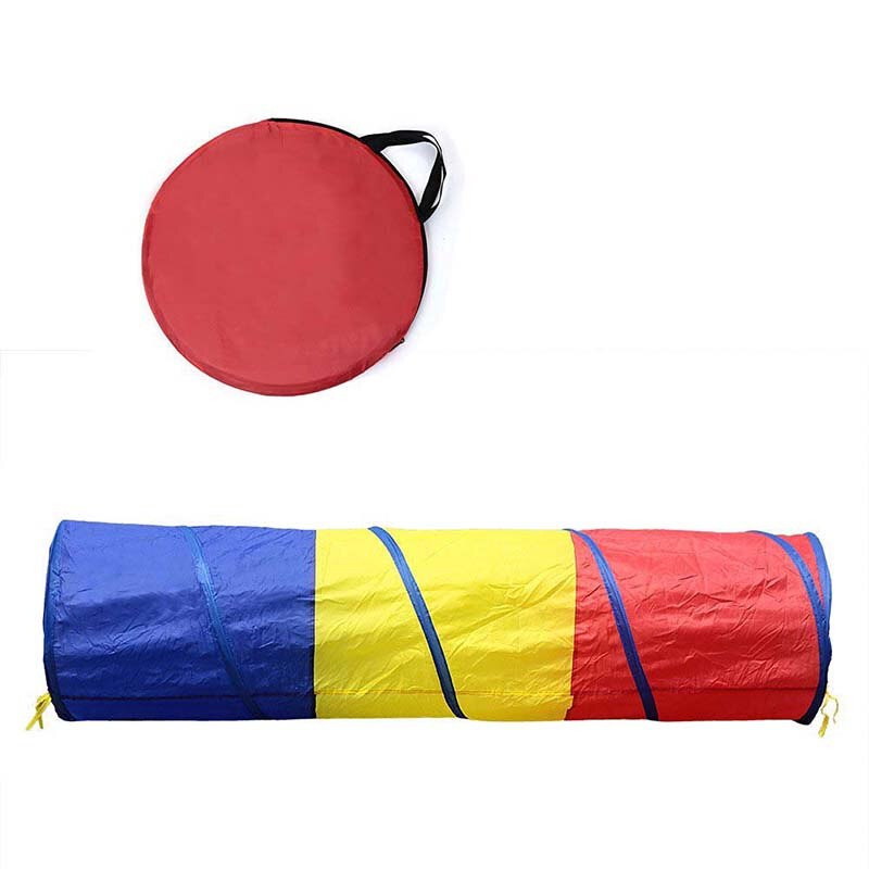 Tente de jouet tunnel tricolore pour enfants