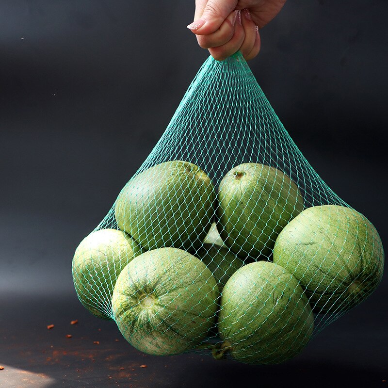 100 stk holdbart vandmelon mesh net tote håndtaske købmand løg kartoffel arrangør container hånd kasser hjem diverse arrangør