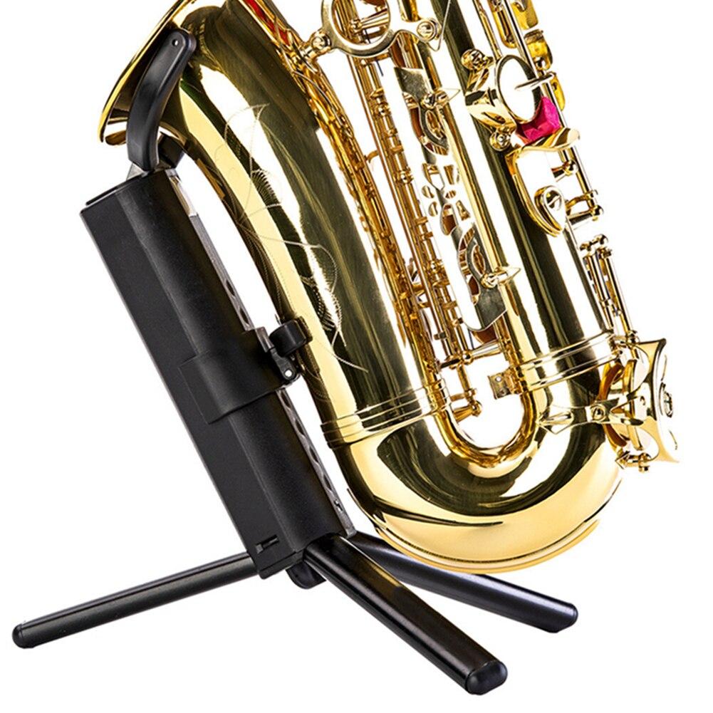 Adjustable Tripod Tenor Alto Sax Stand Support Rack Wind Tube Horn Metal Rack Foldable Stand Alto/Small Soprano Sax Universal