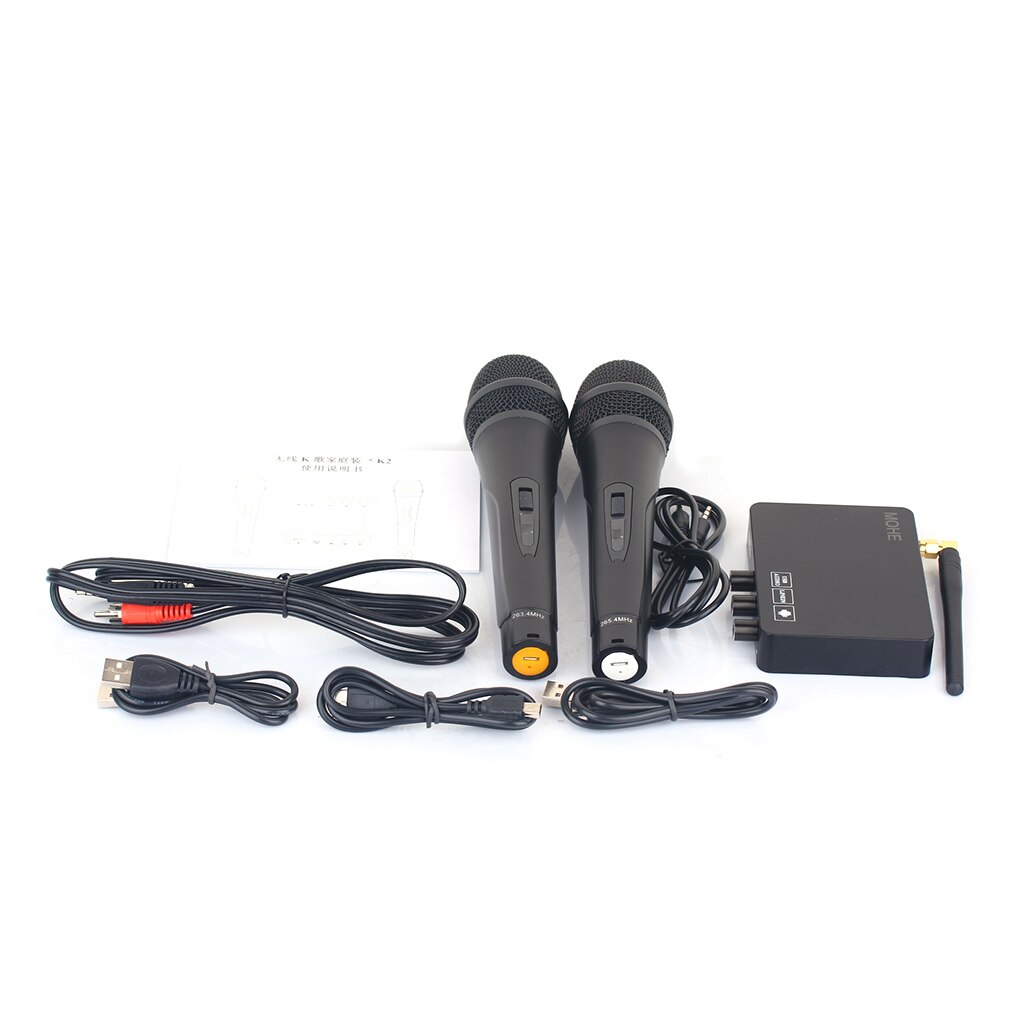 K2 Wireless Mini Family Home Karaoke Echo System Handheld Singing Machine Box Microphone Karaoke Player