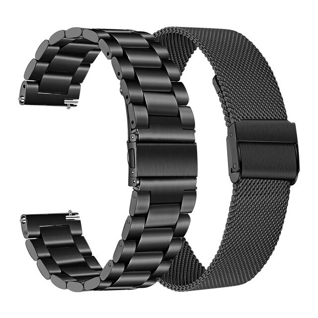Milanese pulseira de metal para amazfit gts bip s gtr 42mm banda inteligente pulseira de aço inoxidável para huawei relógio gt 2 42mm pulseira: AREIA ROSA