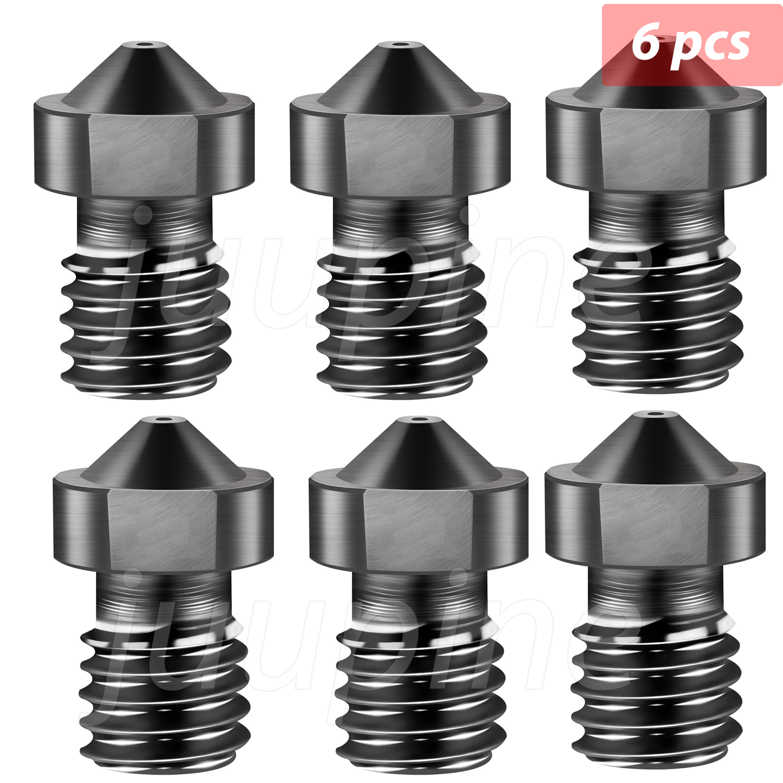 Buse E3D V6 en acier trempé pour imprimante 3D, pièces 0.2, 0.4, 0.6, 0.8, pour Ender 3 Hotend Titan Extruder Prusa I3 MK3: 1.8mm / YELLOW