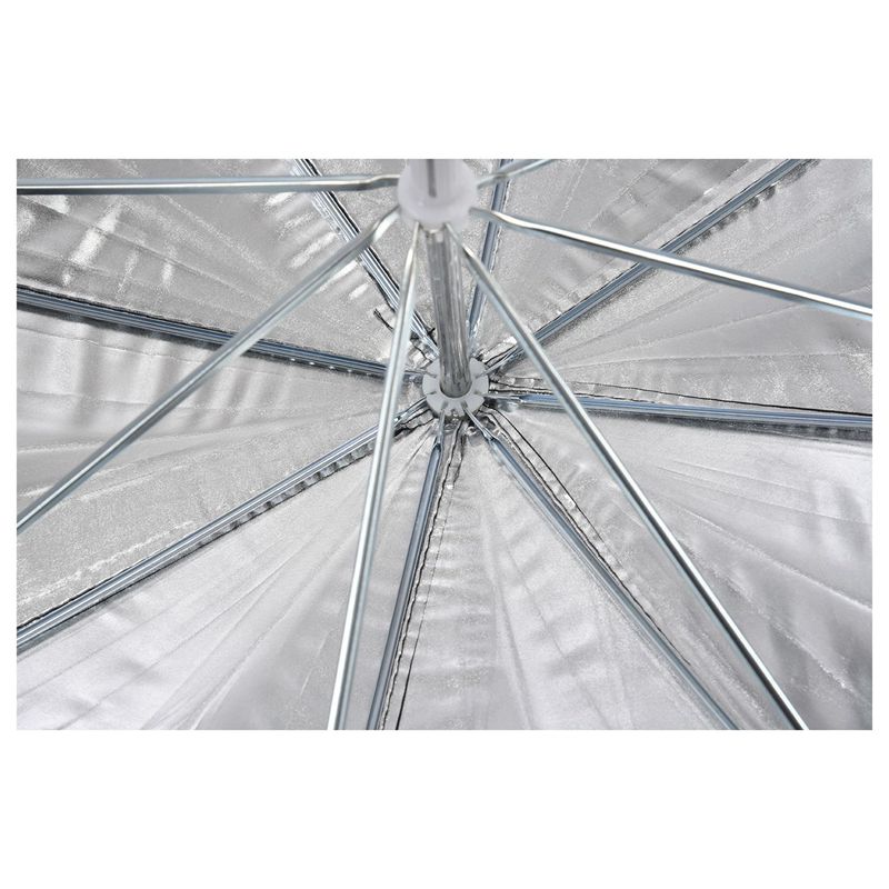 AMS-33in/83Cm Zachte Paraplu Zilver Diffusie Functie Doorschijnende Zilveren Paraplu Voor Studio Flash (33in/83Cm zilver + Diffusi