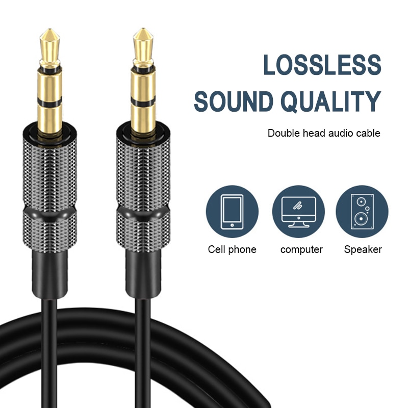 1M 2M 3M 3.5Mm Audio Kabel Male Naar Male Jack Cord Stereo Audio Aux Kabel Gold-Plated Auxiliary Audio Voor Pc Auto Speaker TXTB1