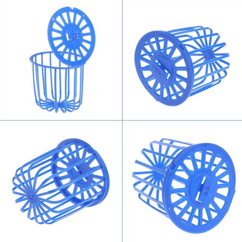Mangeoire pour oiseaux Cage fournitures ustensiles perroquet fruits légumes panier oiseau fruits fourchette oiseau avec fruits et légumes suspendus panier: Blue 4Pcs