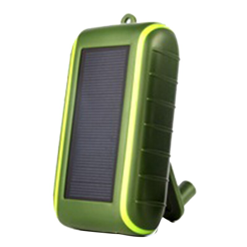 Multifonctionnel énergie solaire batterie externe 8000MAh manivelle Dynamo alimenté en plein air chargeur solaire