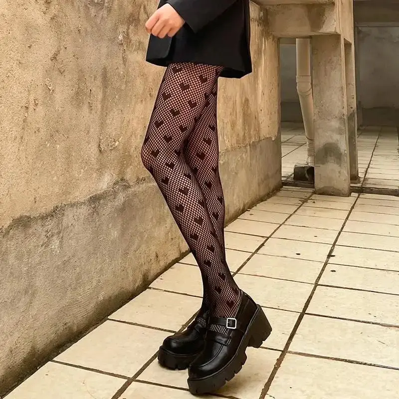 Medias sexis de ratán para mujer, medias de flores antienganches para y Club, Medias de red de pescado, pantimedias de encaje de malla de rejilla