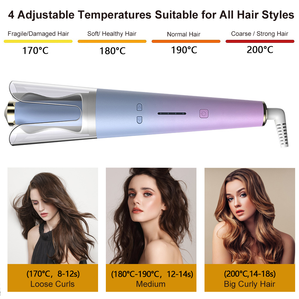 Auto Rotating Ceramic Curler Automatic Curling Iron Styling Tool Hair Iron Curling Wand Air Spin Curl Curler Electric Hair Waver