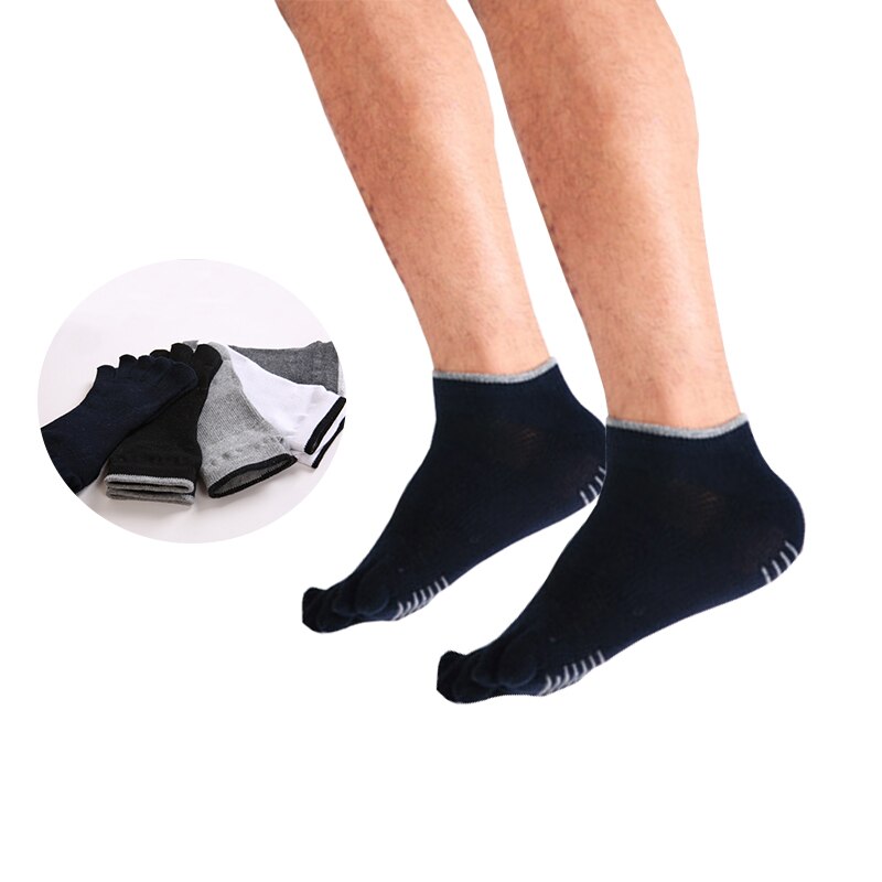 5 Paren/partij Mannen Vijf Teen Yoga Sokken Japanse Stijl Split Teen Sport Sokken Dunne Ademende Casual Active Wear Katoen Enkel sokken