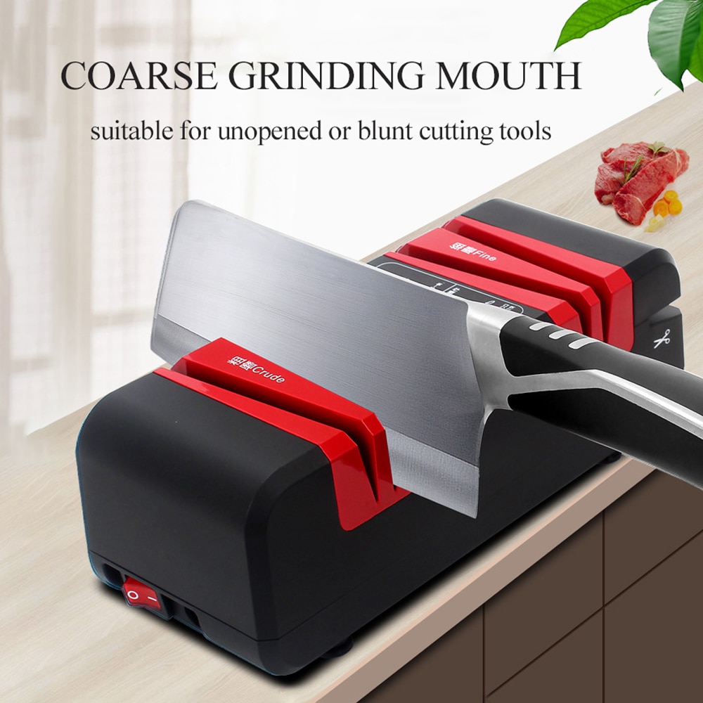 afilador de cuchillos inteligente de corte rápido, afilador de cuchillos doméstico eléctrico, cortador de cocina, afiladores de corte automático multifuncionales