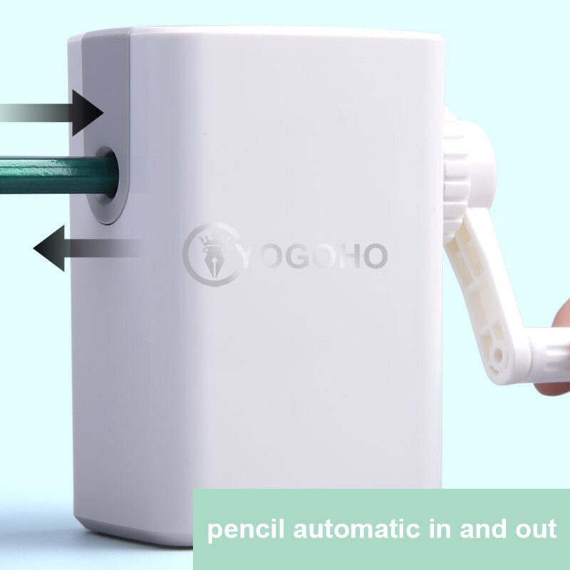 M&amp;G Hand-cranked Pencil Sharpener Manual Pencil Cutter Hand Crank Rotary Knife Pencil Sharpener Stationery Supplies