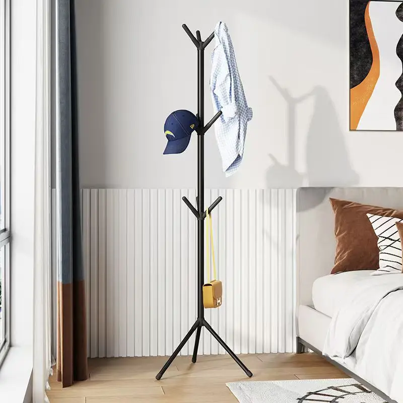 Perchero móvil de pie con múltiples ganchos, forma de rama de árbol y práctico perchero para el hogar, sala de estar, almacenamiento de ropa