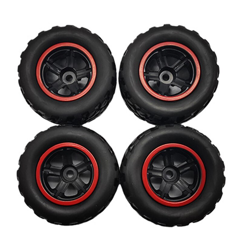 Aggiornamento ruota pneumatici in gomma 4 pezzi per ricambi auto camion WPL D12 1/10 RC