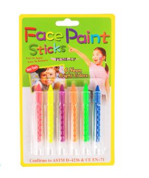 KiWarm 6Pcs 6 Colors Face Painting Crayon Pencils Face Paint: A