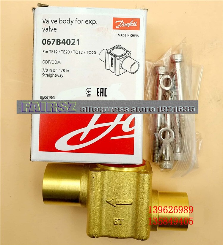 Original valve body base for expansion valve 067B4021 ODF/ODM 7/8*1-1/8in