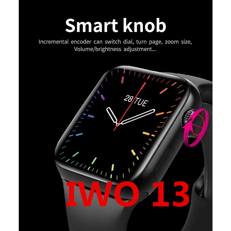 Original IWO 13 Smart Uhr Serie 6 Frauen Männer Unterstützung Bluetooth Anruf Herz Rate Besser Als IWO 12 Pro W56 smartwatch Für IOS