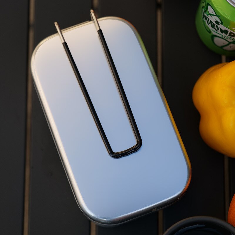 Outdoor Camping Draagbare Picknick Aluminium Lunchbox Opvouwbare Voedsel Container Reizen Koken Kookgerei