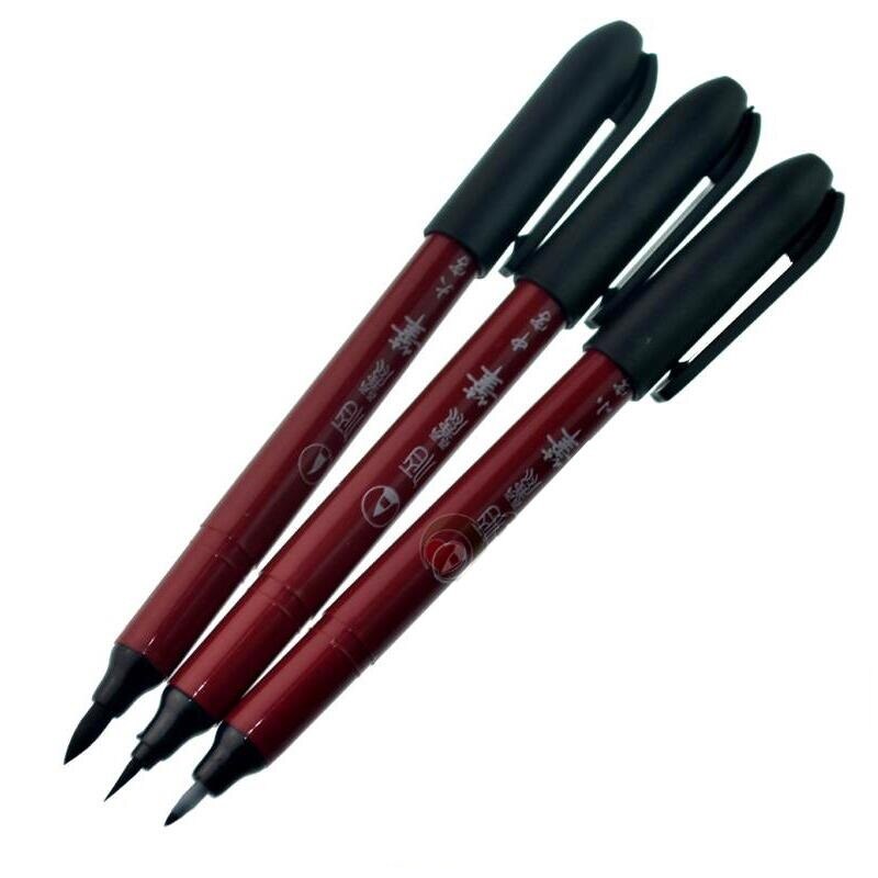 Science calligraphy brush beautiful pen Calligraphy pen Soft brush sign pen (Large,Medium,Small)