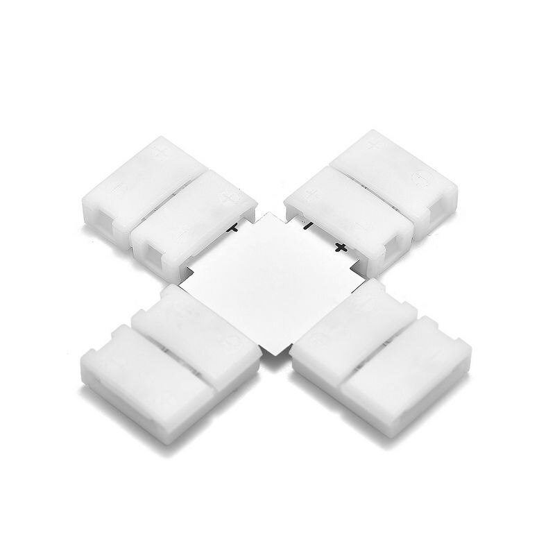2set 2 4 5 Pin LED Strip Connector L T X Shape Free Welding PCB Connector For Connecting Corner Right Angle 3528 5050 LED Strip