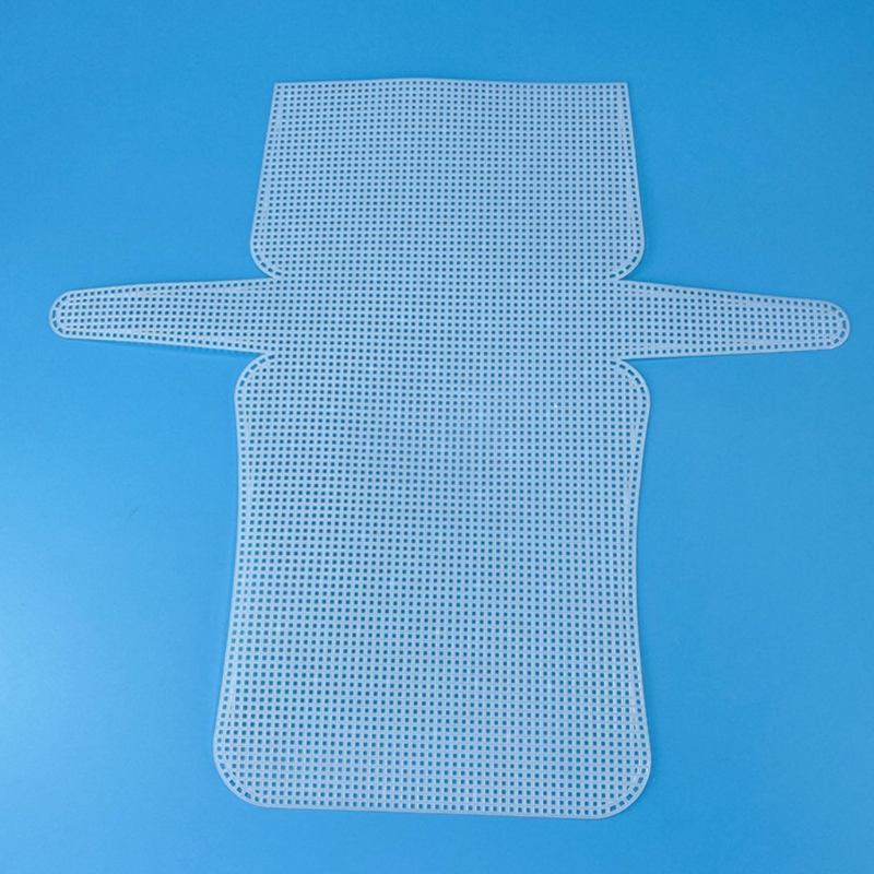Plastic Mesh Cloth DIY Purse Frame Bag Making Special-shaped Clear Grid Shaping Sheet Hand Woven Mesh Sheets: M